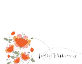 Poppy Fields Personal Stationery