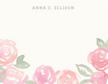 Wild Roses Personal Stationery
