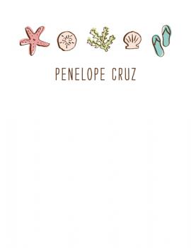 a day at the beach Personal Stationery