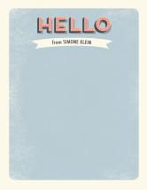 Retro Hello by Simone Klein