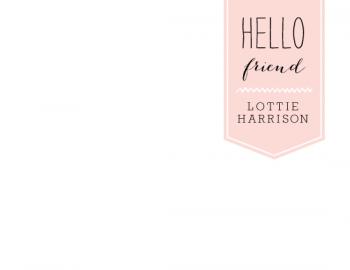 friendly hello Personal Stationery