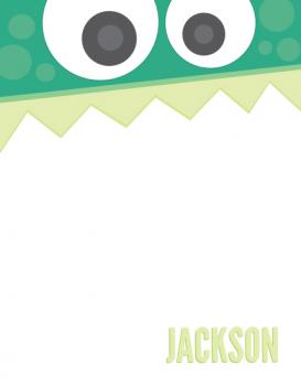 Little Monster Personal Stationery