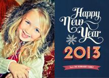 Typographic New Year by Simone Klein