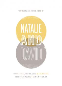 Unity Circles Wedding Invitations