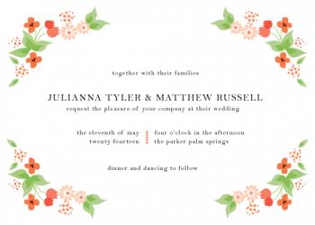 Delicate Blooms Wedding Invitations