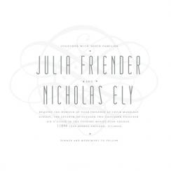 plain and fancy Wedding Invitations