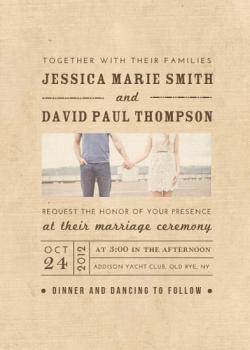 Textured Love Wedding Invitations