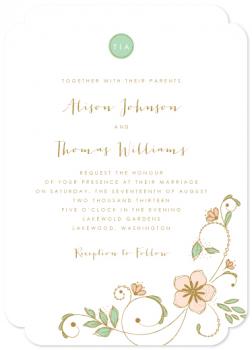 Blush Garden Wedding Invitations