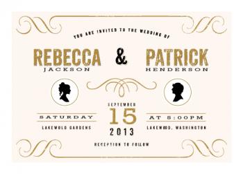 A Modern Statement Wedding Invitations