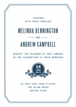 Classic Elegance Wedding Invitations