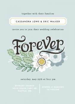 Forever Florals Wedding Invitations