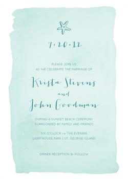 Watercolor Wishes Wedding Invitations