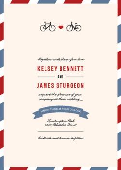 Parisian Park Wedding Invitations