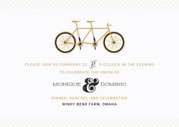 Bicycle Built for Two Wedding Invitations
