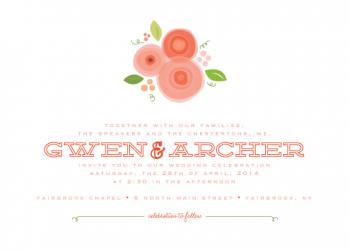 fresh bunch Wedding Invitations
