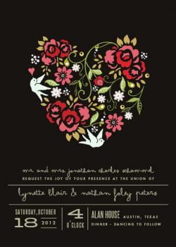 Deep in the Heart Wedding Invitations