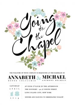 Going to the Chapel Wedding Invitations