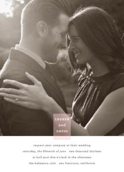 Photo Tag Love Wedding Invitations