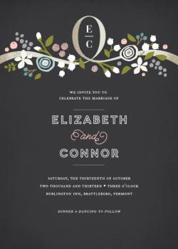 Night Lily Wedding Invitations