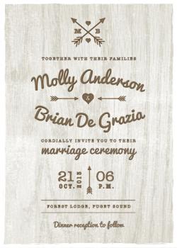 Rustic Love Wedding Invitations