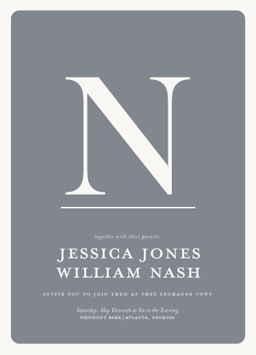 wedding invitations - Mostly Monogram by Ashley Ottinger
