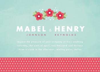 vintage picnic Wedding Invitations