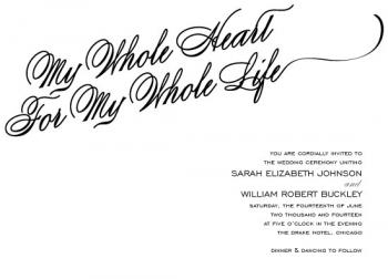 My Whole Heart Wedding Invitations