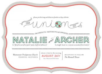 opposites attract Wedding Invitations