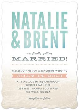 Beachside Bliss Wedding Invitations