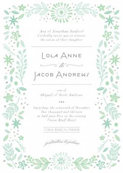 York Beach Wedding Invitations