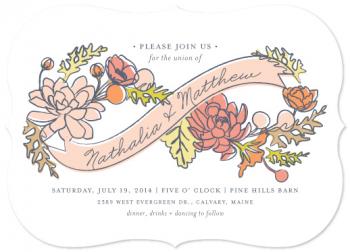 Infinity Florals Wedding Invitations