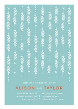 Playful Vines Wedding Invitations