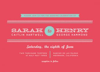 Bright Day Wedding Invitations