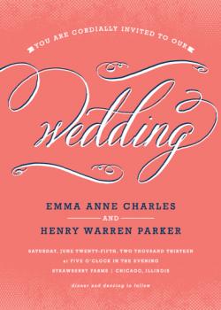 Vintage Swirls Wedding Invitations