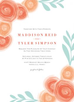 Rose Buds Wedding Invitations