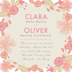 Pretty In Pink Wedding Invitations