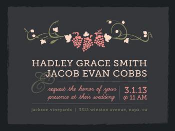 Napa Nuptials Wedding Invitations