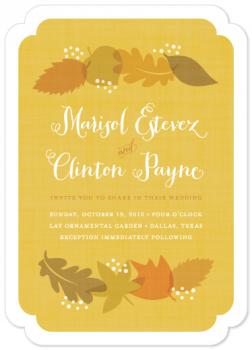 autumn spice Wedding Invitations