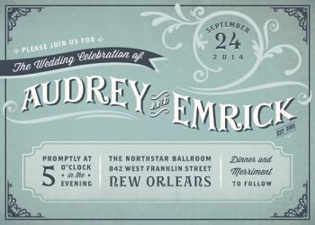 Audrey Wedding Invitations