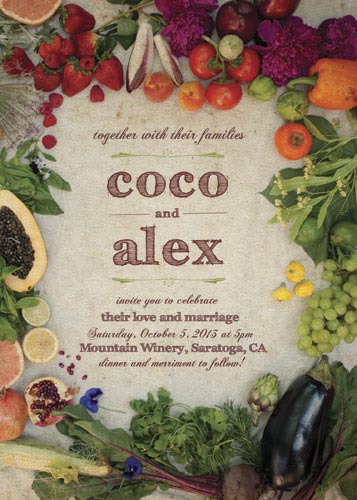 wedding invitations - Sweet Harvest Bounty by erin gleeson