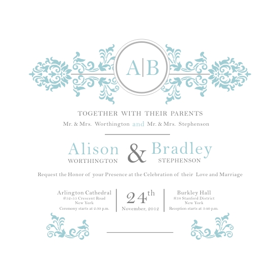 wedding invitations - Modern Elegance by Oma N. Ramkhelawan