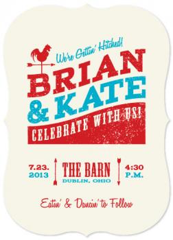 Down on the Farm Wedding Invitations