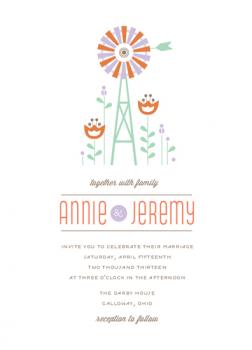 Wedded Windmill Wedding Invitations