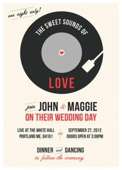 The Sweet Sounds Wedding Invitations