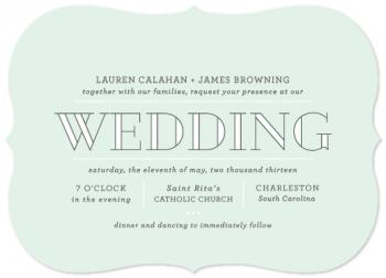 Mint Wedding Invitations
