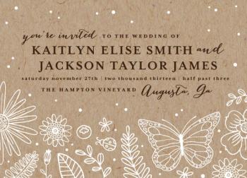 Flower Fields Wedding Invitations