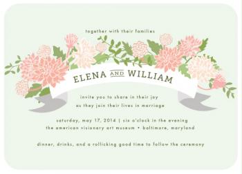 Dahlia Grove Wedding Invitations