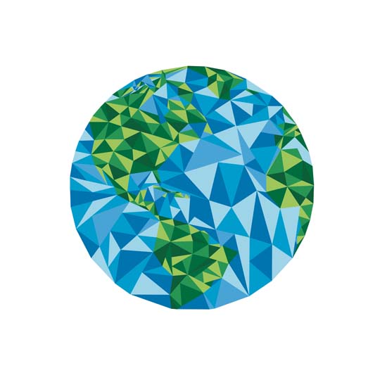 art prints - Triangle love of the world by Melissa Cornet