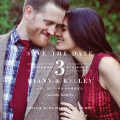Classic Type Save the Date Cards