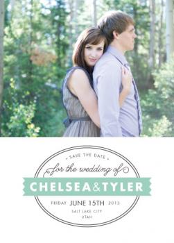 Ribbon Stamp Save the Date Cards